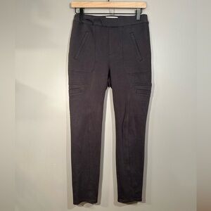 By Anthropologie Dark Gray Pull On Utility Pants Size XS